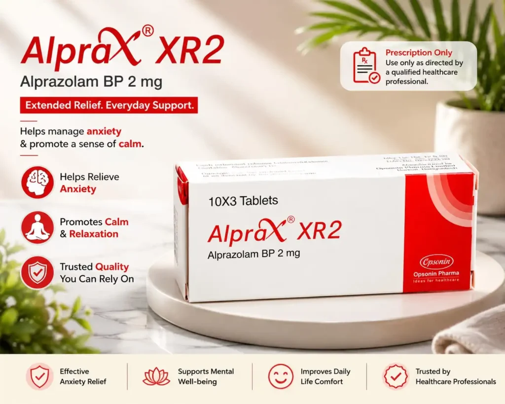 Alprax XR 2 (Alprazolam 2mg)