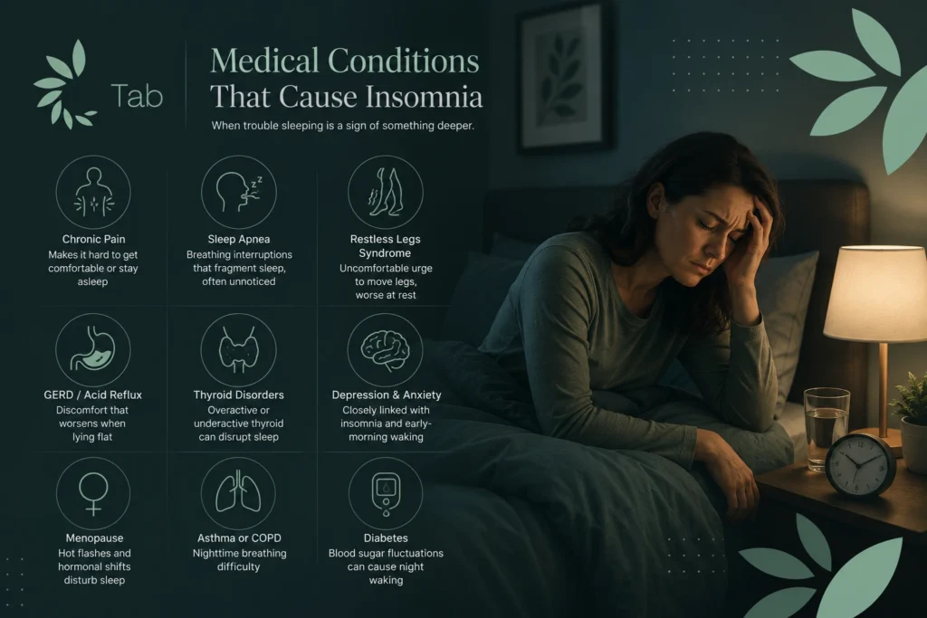 what causes trouble sleeping
