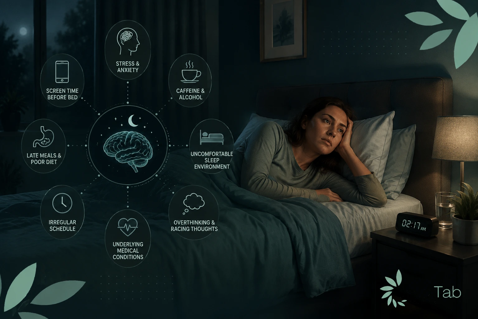 what causes trouble sleeping